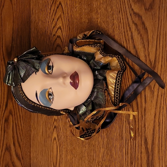 Unbranded Wall Decor Vintage Ceramic Mardi Gras Decorative Mask